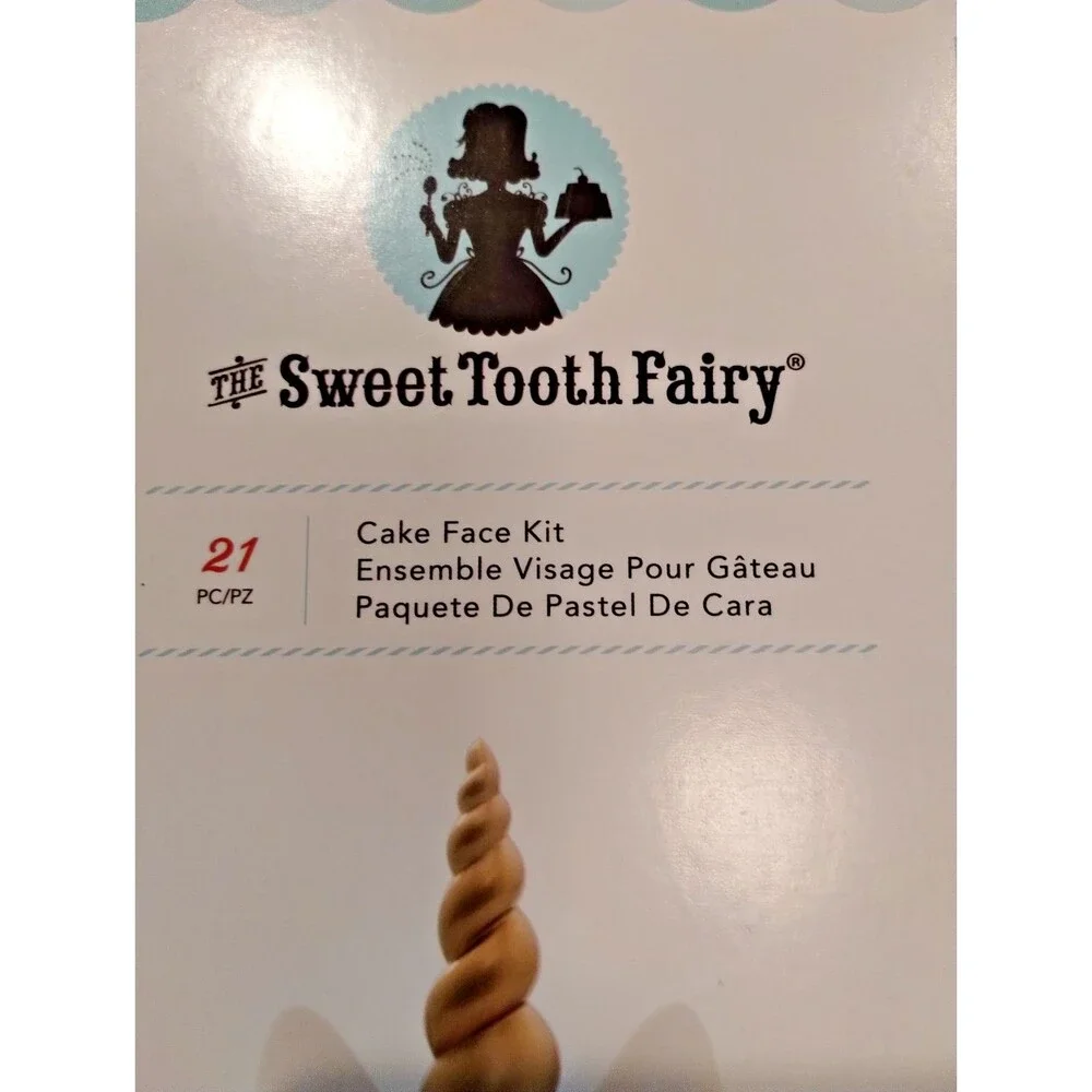 American Crafts, The Sweet Tooth Fairy Cake Face Kit, 21 Pieces, NEW